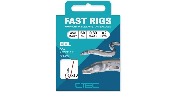 SPRO - Hotový návazec na úhoře (úhořák) C-Tec Eel 60 cm 0,22 mm vel. 6 10 ks