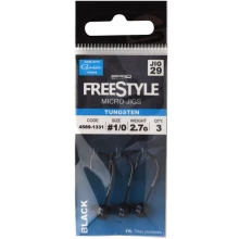 SPRO - Jigová hlava Tungsten Micro Jigs 5,3 g 1,9 cm vel. 4 Black 3 ks