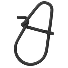SPRO - Karabinka Matte Black HD Snap 4,5 mm 14 kg 15 ks