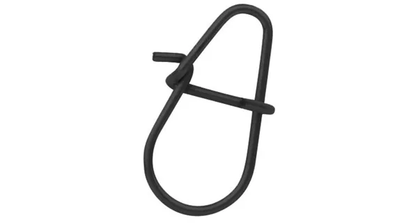 SPRO - Karabinka Matte Black HD Snap 9,5 mm 35 kg 15 ks