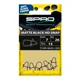 SPRO - Karabinka Matte Black HD Snap 9,5 mm 35 kg 15 ks