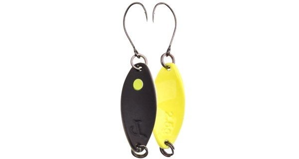 SPRO - Plandavka Trout Master Incy Spin Spoon 2,5 g Black Yellow 1 ks