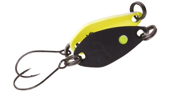 SPRO - Plandavka Trout Master Incy Spoon Black Yellow 2,5 g