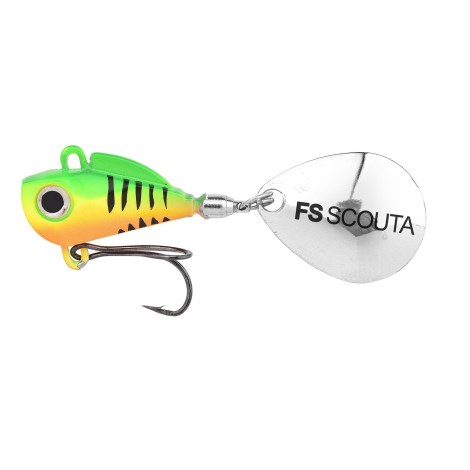 SPRO - Rotačka FreeStyle Scouta Jig Spinner 10 g Fire Tiger