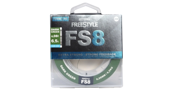 SPRO - Šňůra FreeStyle FS8 Braid Dark Green 0,08 mm 125 m