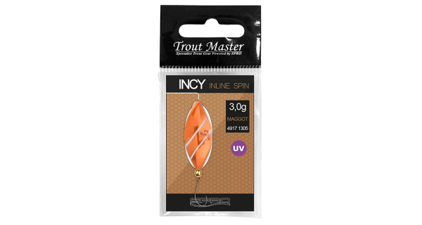 SPRO - Třpytka Trout Master Incy Inline Spin Spoon 3 g Black n White 1 ks