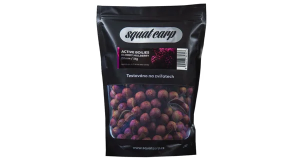 SQUAT CARP - Active Boilies 20 mm 5 kg Bloody Mullberry