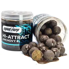 SQUAT CARP - Boilies v dipu Hi-Attract Anchovy+ 220 g 18 mm