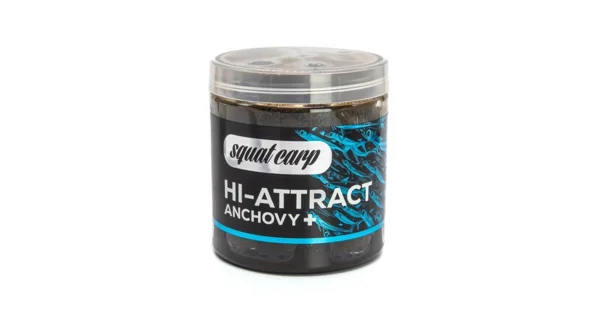 SQUAT CARP - Boilies v dipu Hi-Attract Anchovy+ 220 g 20 mm