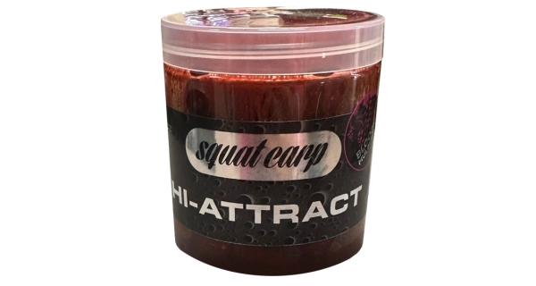 SQUAT CARP - Boilies v dipu Hi-Attract Bloody Mulberry 18 mm 220 g
