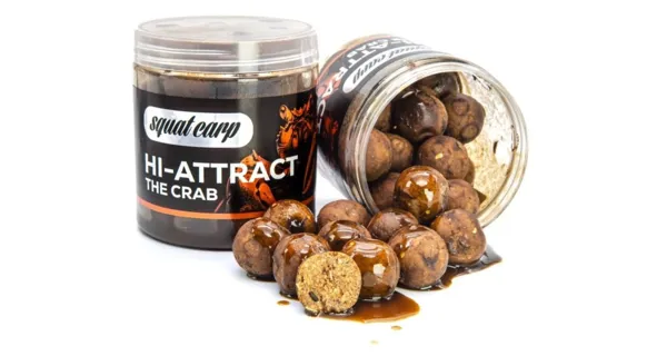 SQUAT CARP - Boilies v dipu Hi-Attract The Crab 220 g 18 mm