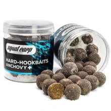 SQUAT CARP - Boilies v mořské soli Hard Hookbaits Anchovy+ 24 mm