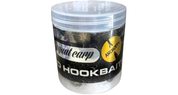 SQUAT CARP - Boilies v mořské soli Hard Hookbaits Anchovy+ 24 mm