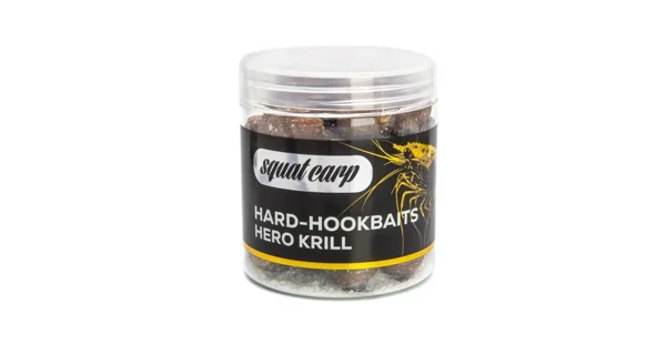 SQUAT CARP - Boilies v mořské soli Hard Hookbaits Hero Krill 20 mm