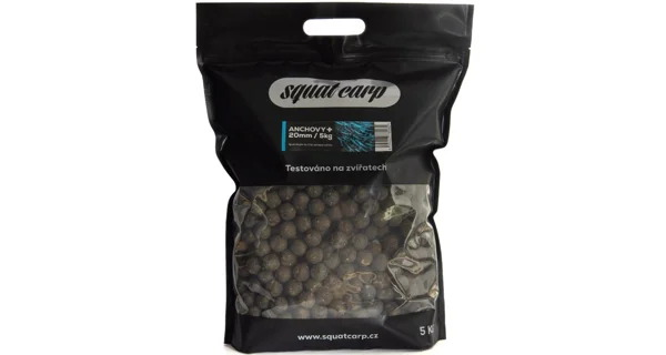 SQUAT CARP - Hotové boilies Anchovy+ 5 kg 20 mm