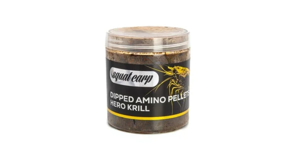 SQUAT CARP - Pelety Amino Pellets In Dip Hero Krill 15 mm 180 g