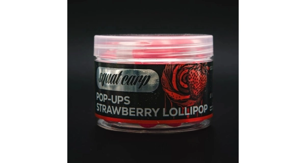 SQUAT CARP - Pop Up 16 mm 60 g Strawberry Lollipop