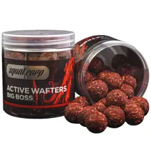 SQUAT CARP - Rozpustné neutrálně vyvážené boilies Active Wafters Big Boss 24 mm 150 g