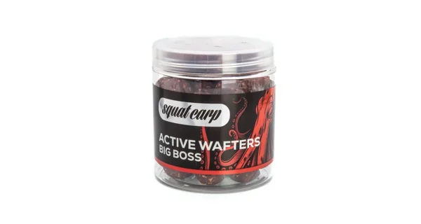 SQUAT CARP - Rozpustné neutrálně vyvážené boilies Active Wafters Big Boss 24 mm 150 g