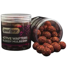 SQUAT CARP - Rozpustné neutrálně vyvážené boilies Active Wafters Bloody Mullberry 24 mm 150 g