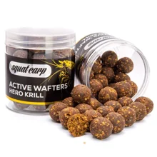 SQUAT CARP - Rozpustné neutrálně vyvážené boilies Active Wafters Hero Krill 18 mm 150 g