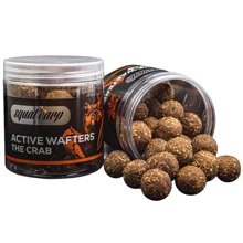 SQUAT CARP - Rozpustné neutrálně vyvážené boilies Active Wafters The Crab 24 mm 150 g