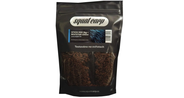 SQUAT CARP - Stick Mix Anchovy+ 1 kg + Booster 100 ml