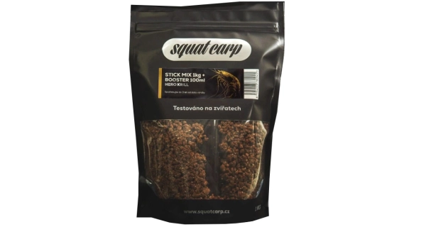 SQUAT CARP - Stick Mix Hero Krill 1 kg + Booster 100 ml