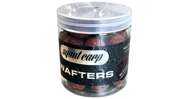 SQUAT CARP - Vyvážené boilie Wafters Bloody Mulberry 18 mm