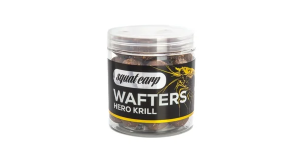 SQUAT CARP - Vyvážené boilie Wafters Hero Krill 20 mm