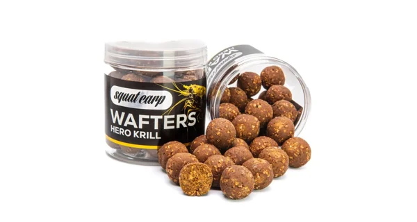 SQUAT CARP - Vyvážené boilie Wafters Hero Krill 24 mm