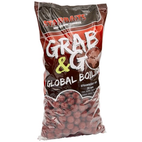 STARBAITS - Boilie Grab & Go Global Strawberry Jam 20 mm 10 kg