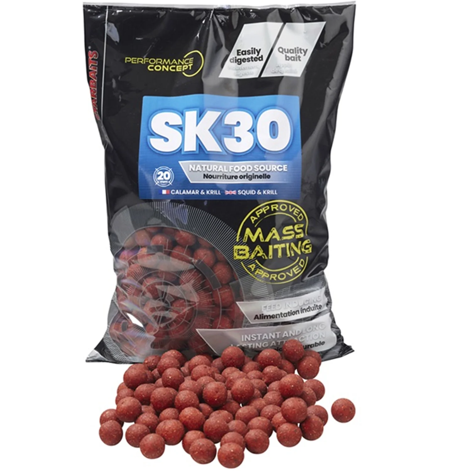 STARBAITS STARBAITS - Boilies Mass Baiting Hold Up SK30 24 mm 3 kg