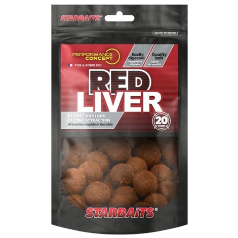 STARBAITS - Boilies Red Liver 20 mm 200 g