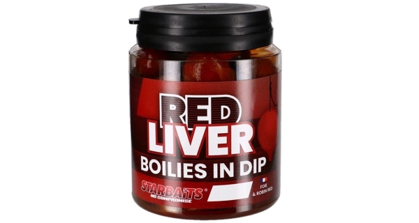 STARBAITS - Boilies v dipu Concept Red Liver 20 mm 150 g