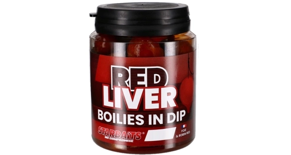 STARBAITS - Boilies v dipu Concept Red Liver 24 mm 150 g