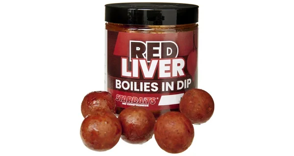 STARBAITS - Boilies v dipu Concept Red Liver 24 mm 150 g