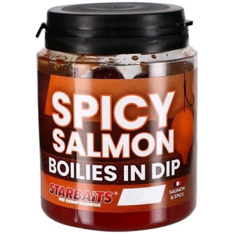 STARBAITS - Boilies v dipu Concept Spicy Salmon 24 mm 150 g
