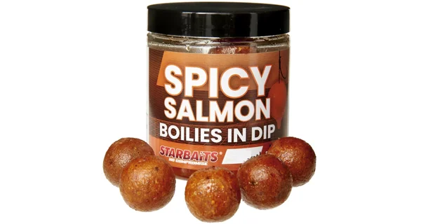 STARBAITS - Boilies v dipu Concept Spicy Salmon 24 mm 150 g