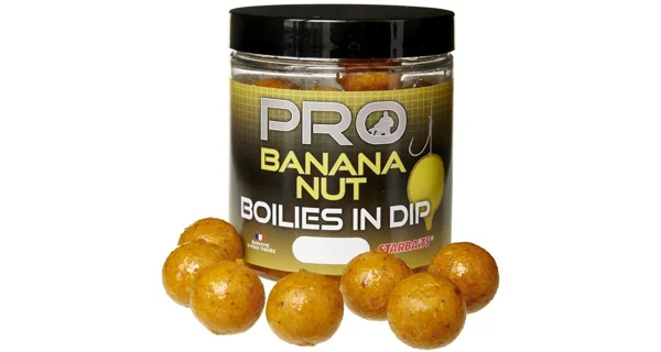 STARBAITS - Boilies v dipu Probiotic Banana Nut 20 mm 150 g