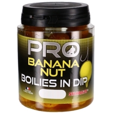 STARBAITS - Boilies v dipu Probiotic Banana Nut 24 mm 150 g