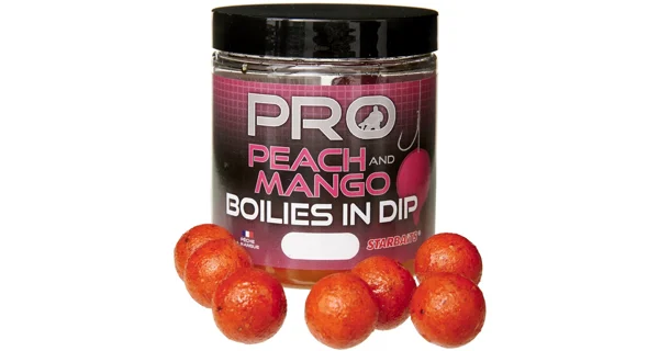 STARBAITS - Boilies v dipu Probiotic Broskev mango 20 mm 150 g