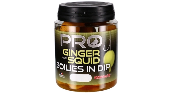 STARBAITS - Boilies v dipu Probiotic Ginger Squid 20 mm 150 g