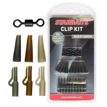 STARBAITS - Clip Kit Set závěska na olovo (10ks) hnědá