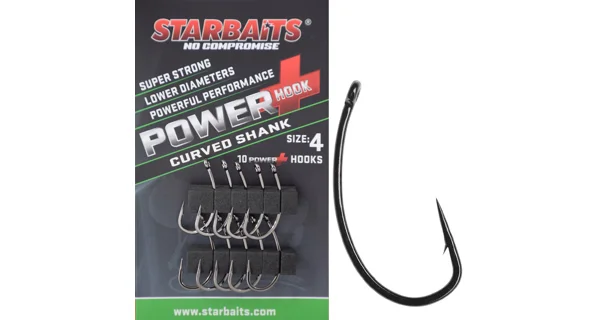 STARBAITS - Háčky Power Curved Shank 8 (10 ks)