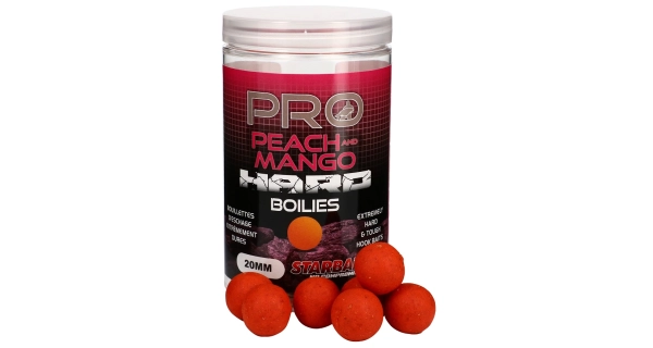 STARBAITS - Hard Boilies Pro Peach Mango 20 mm 200 g