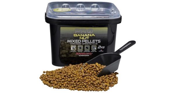STARBAITS - Pelety Mixed Pro Banana Nut 2 kg