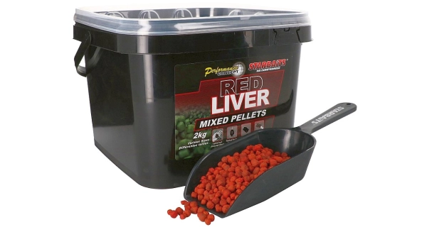 STARBAITS - Pelety Mixed Pro Red Liver 2 kg