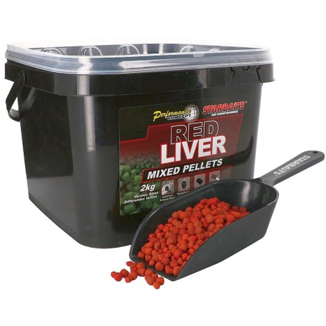 STARBAITS - Pelety Mixed Pro Red Liver 2 kg