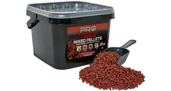 STARBAITS - Pelety Mixed Pro Strawberry Spice 2 kg
